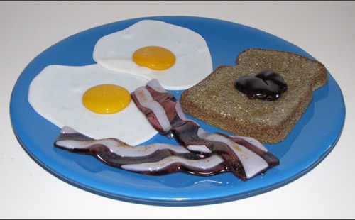 Blue Plate Special in black frame