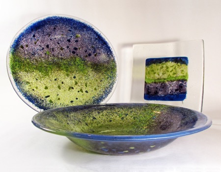 purple-green assortment square